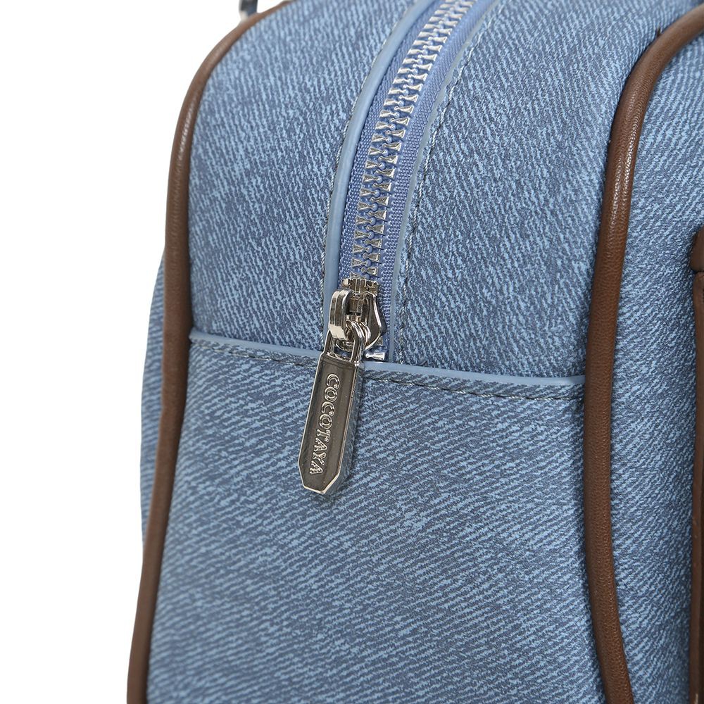 Denim patchwork shoulder bag zipper 001 Denim patchwork shoulder bag zipper 001