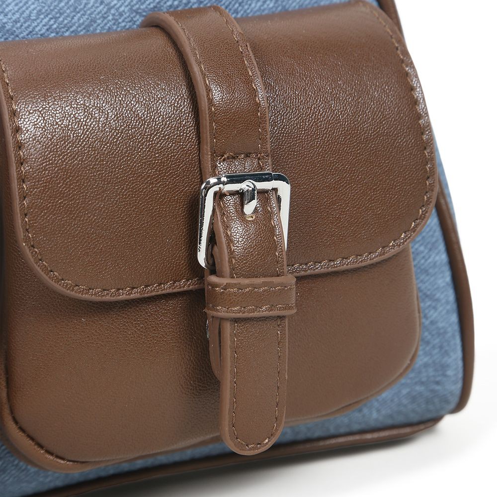 Denim patchwork shoulder bag001 Denim patchwork shoulder bag001